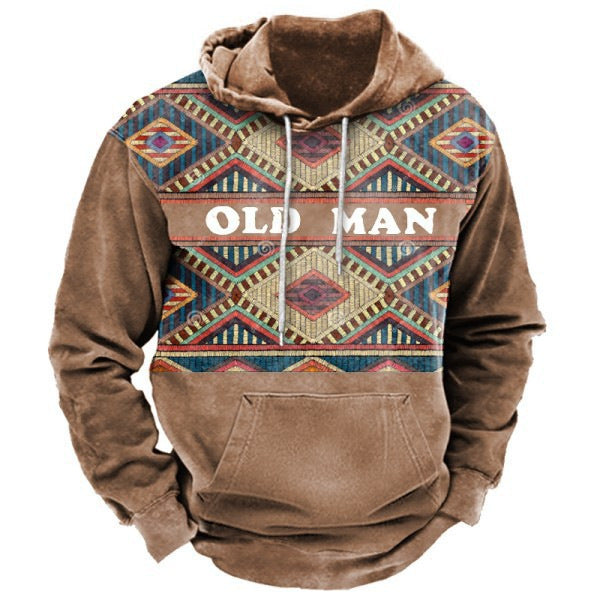 Printed Loose Casual Hoodie