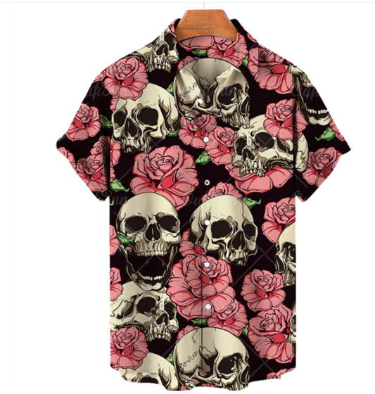 Skull Men's Hawaiian Shirt