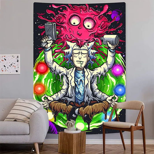 Rick & Morty Tapestry Wall Art