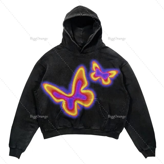 Punk Wind Ninja Printed Hoodies