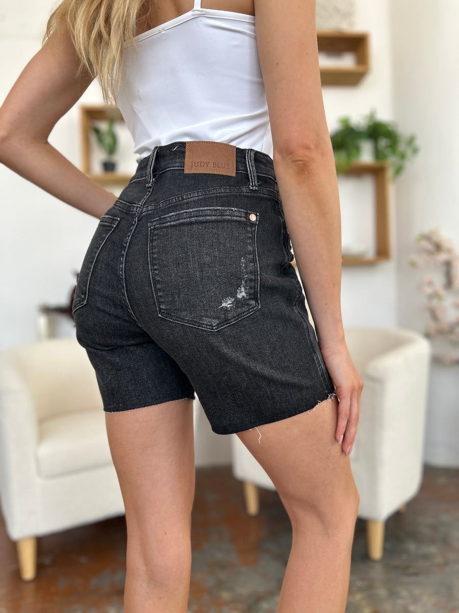 Judy Blue Full Size High Waist Tummy Control Denim Shorts