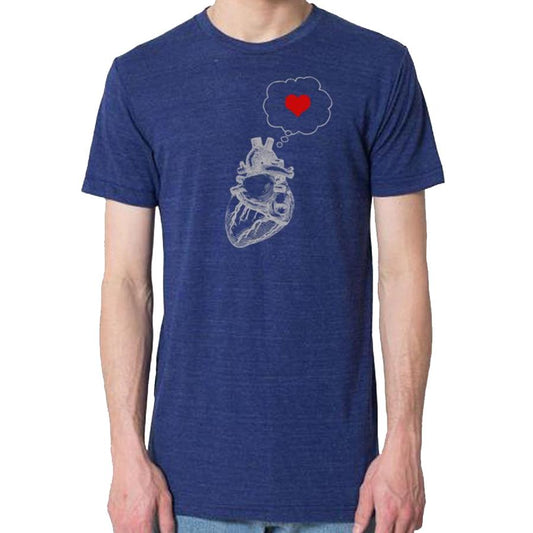 Men's Thinking Heart T- Shirt