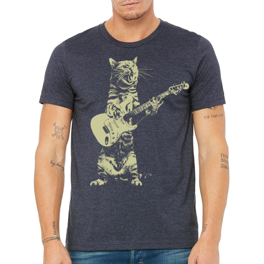 Men's Rock & Roll Cat T-Shirt