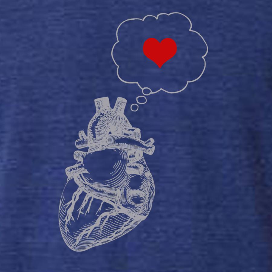 Men's Thinking Heart T- Shirt