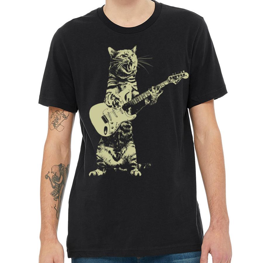 Men's Rock & Roll Cat T-Shirt